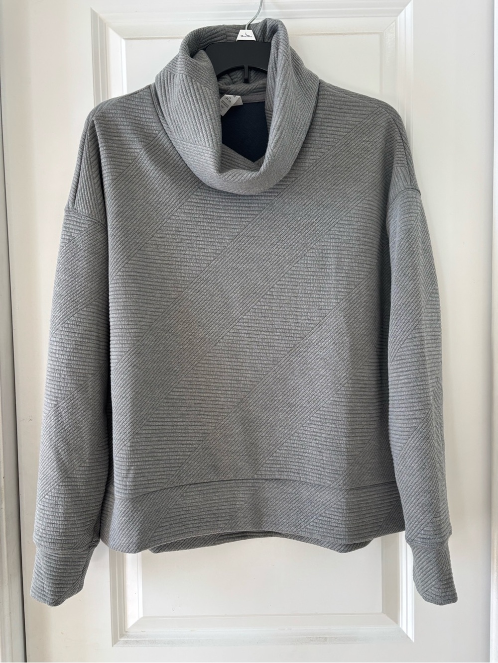 Balance Collection Soft Gray Cowl Neck Sweater